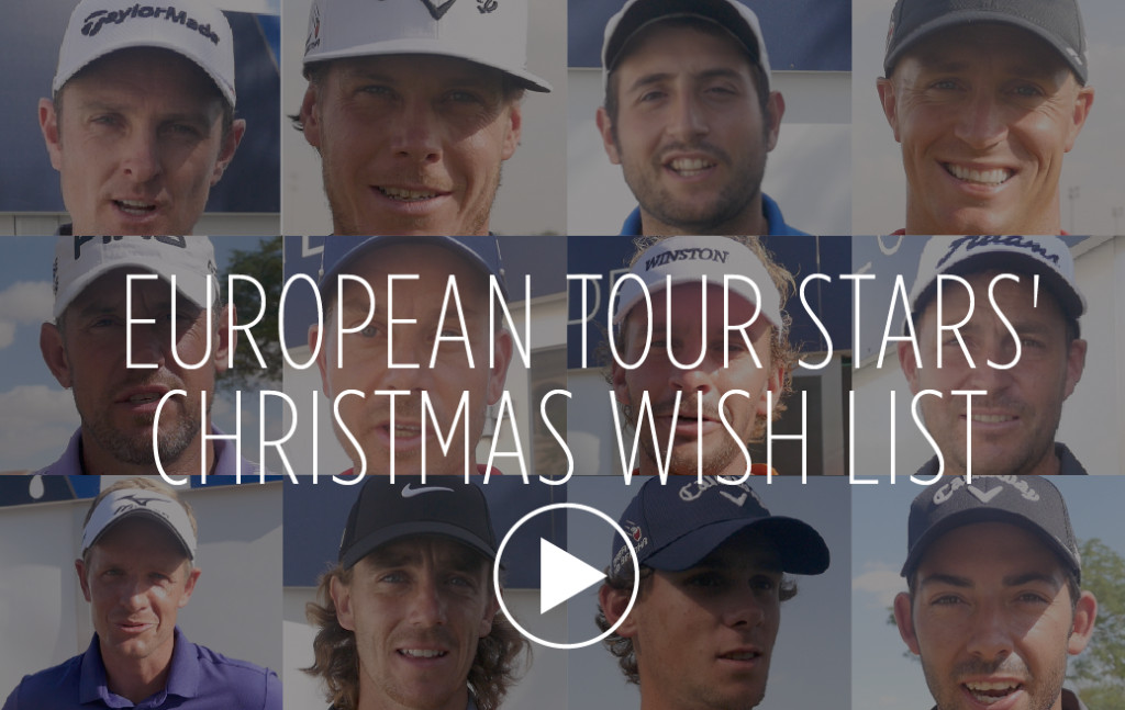 Star golfers reveal Christmas Wish List