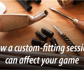 Custom-fitting session, custom fitting session, golf