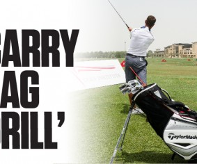Carry bag drill, carry bag, flight, golf