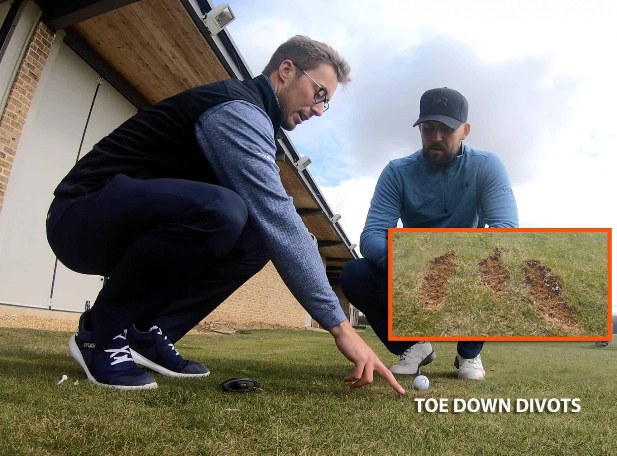 Toe down divots Worldwide Golf