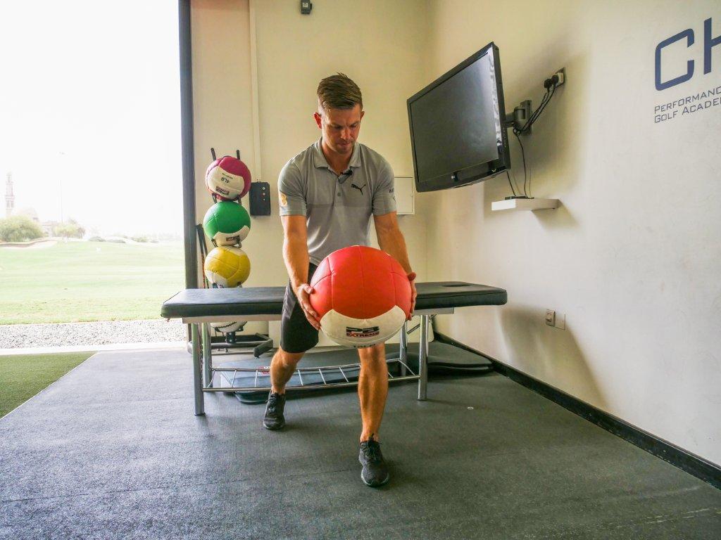 Slam ball exercises online for golf