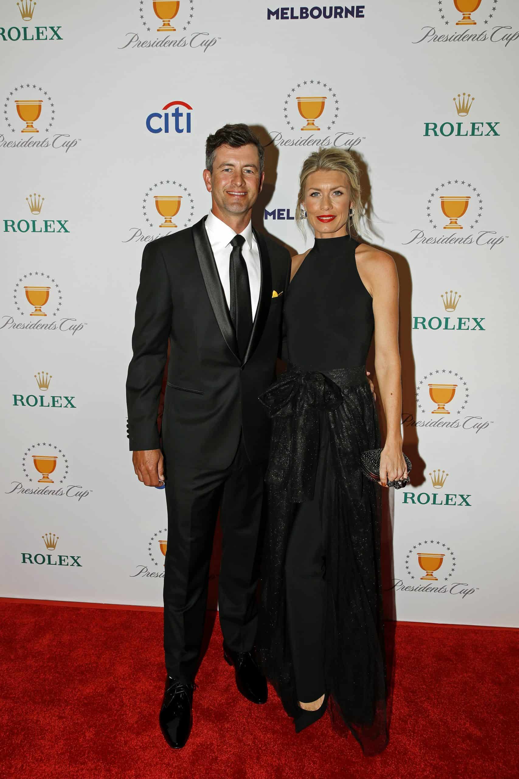 Adam Scott And Marie Kojzar