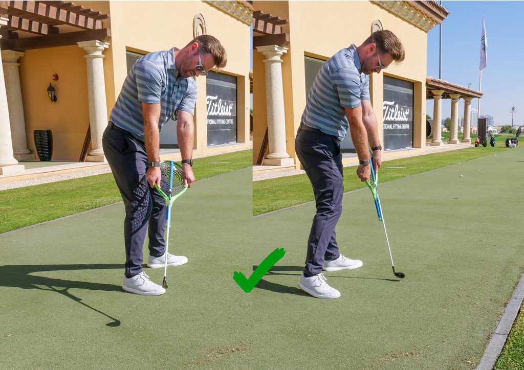 Square the club face correctly at impact with this simple tip